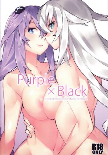 Three Some Purple X Black- Hyperdimension neptunia hentai Blowjob